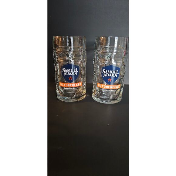 Samuel Adams Oktoberfest Beer Mug Set 2 16.9 oz Stein - Picture 4 of 4